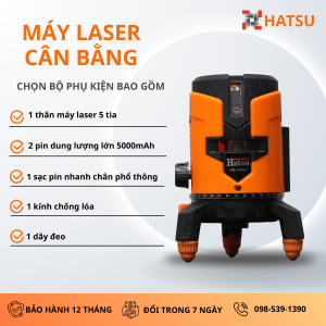 [HS 335LD ] Máy cân bằng laser Hatsu 5 tia xanh HS335LD