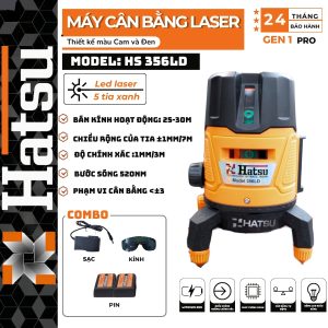 [HS 356LD ] Máy cân bằng laser Hatsu 5 tia xanh HS356LD